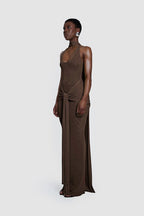 Wrap Front Halter Bodysuit Dress H6867