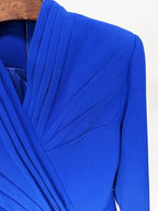 Wrap Ruffle Long Sleeve Maxi Dress H6601