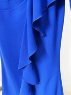 Wrap Ruffle Long Sleeve Maxi Dress H6601