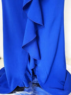 Wrap Ruffle Long Sleeve Maxi Dress H6601