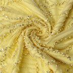 Yellow Bow Halter Mermaid Gown H7029