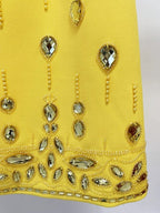 Yellow Embellished Two-Piece Mini Dress H6232