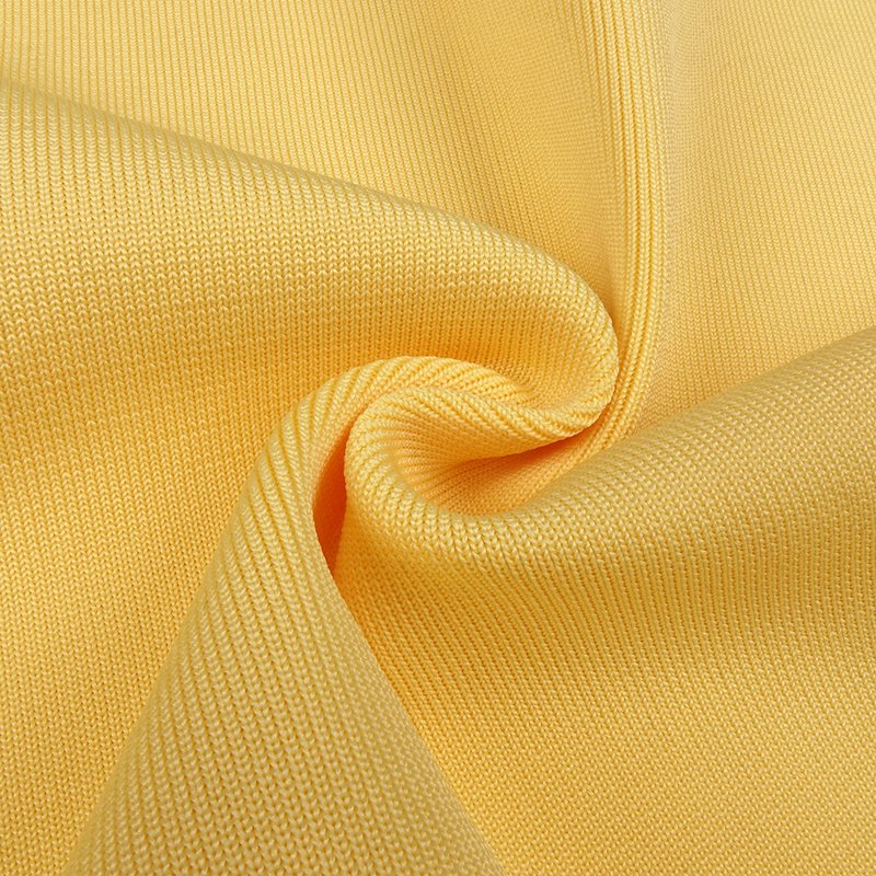 Yellow Satin Cutout Maxi Dress H6073