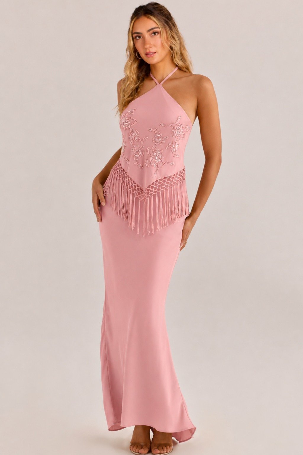 Silver cocktail dress